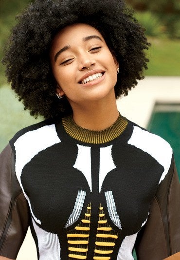 Amandla Stenberg Credits An Unlikely Source On Her Natural Hair Journey